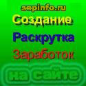sepinfo.ru Создание раскрутка и заработок на сайте 